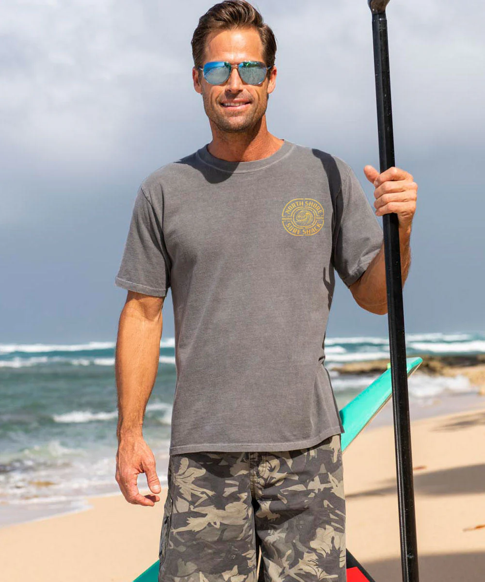 North Shore Surf Shack - Crater Dyed® Short Sleeve Crewneck T-Shirt - Image 3