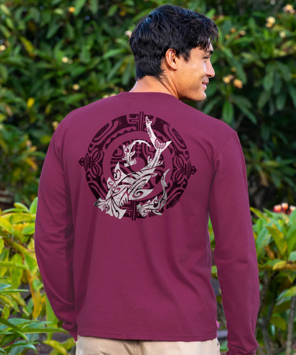 Ocean Masters - Wine Dyed Long Sleeve Crewneck T-Shirt - Image 2