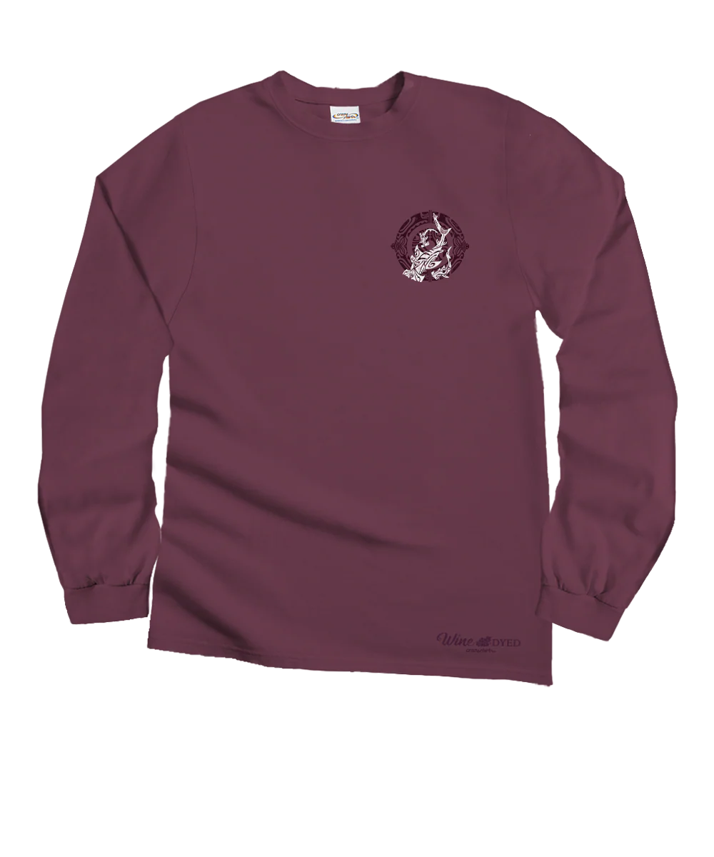 Ocean Masters - Wine Dyed Long Sleeve Crewneck T-Shirt - Image 4