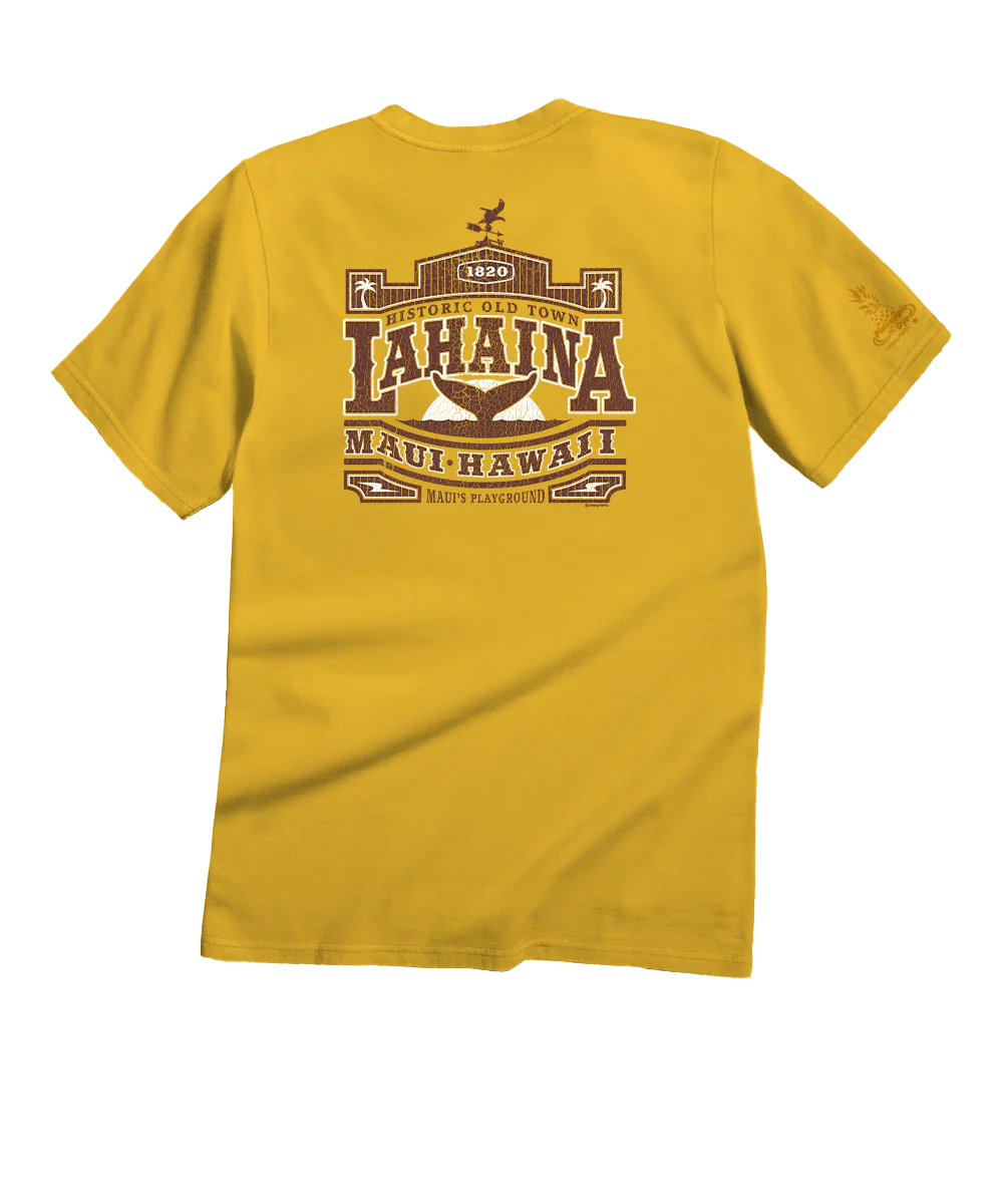 Old Town Lahaina - Pineapple Dyed Short Sleeve Crewneck T-Shirt