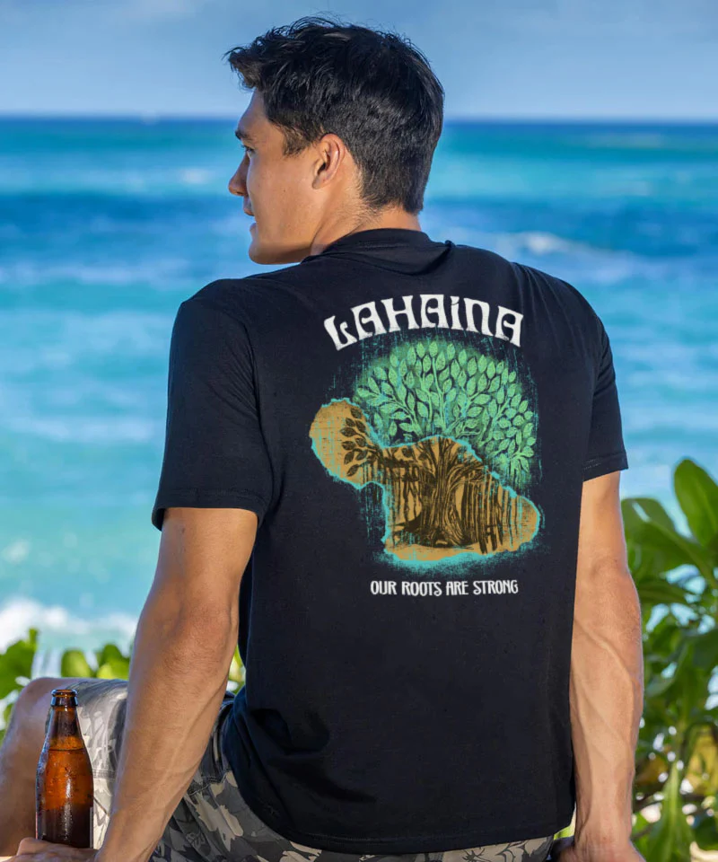 Our Roots Are Strong - Black Short Sleeve Crewneck T-Shirt - Image 2
