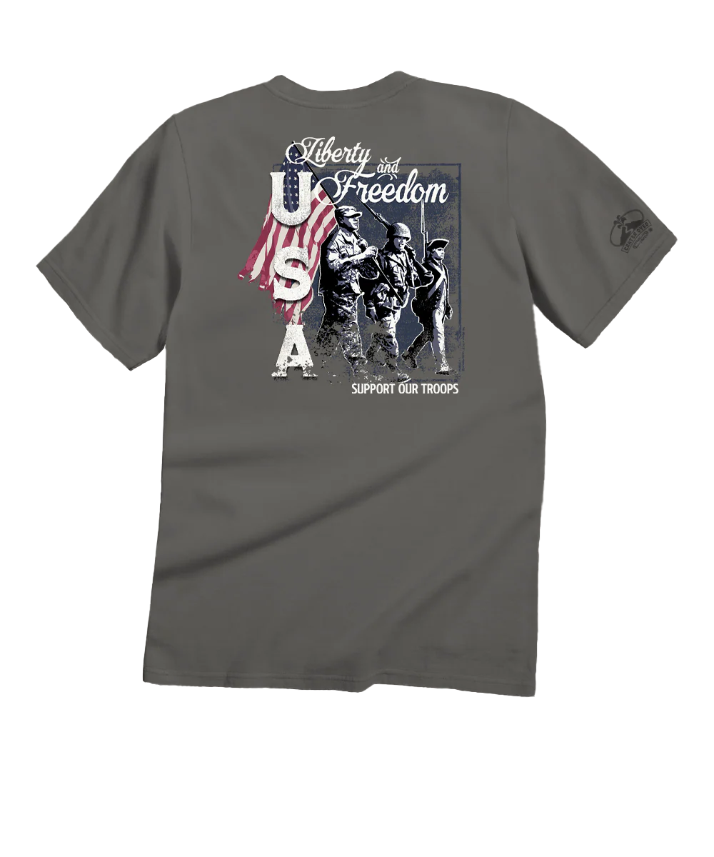 Our Troops - Crater Dyed® Short Sleeve Crewneck T-Shirt