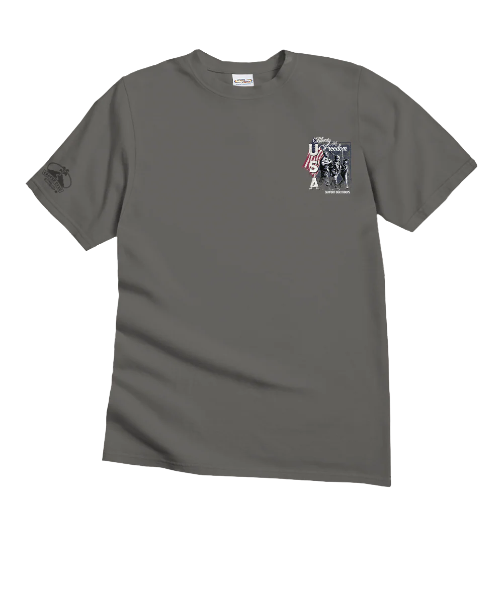 Our Troops - Crater Dyed® Short Sleeve Crewneck T-Shirt - Image 4