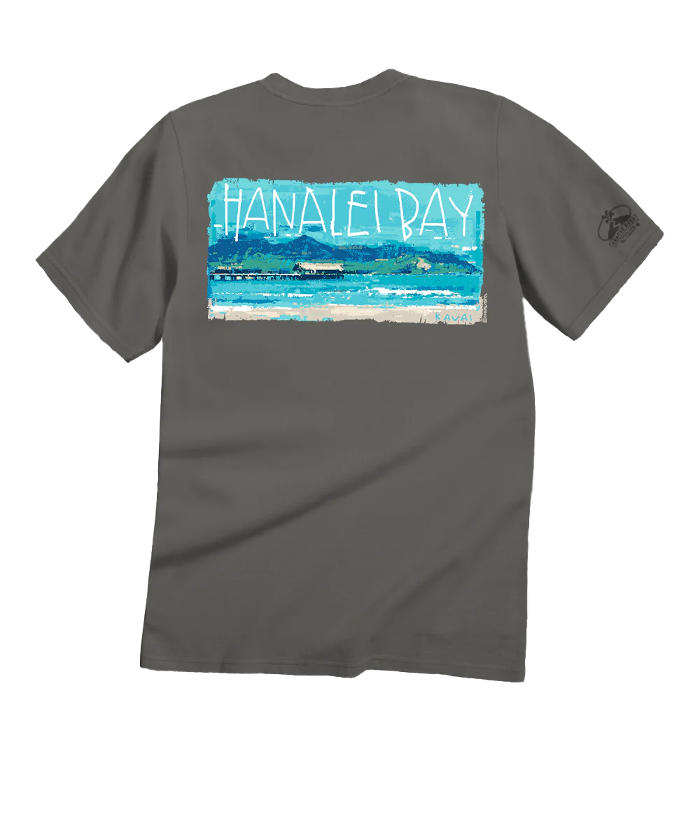 Painted Hanalei Bay - Crater Dyed® Short Sleeve Crewneck T-Shirt