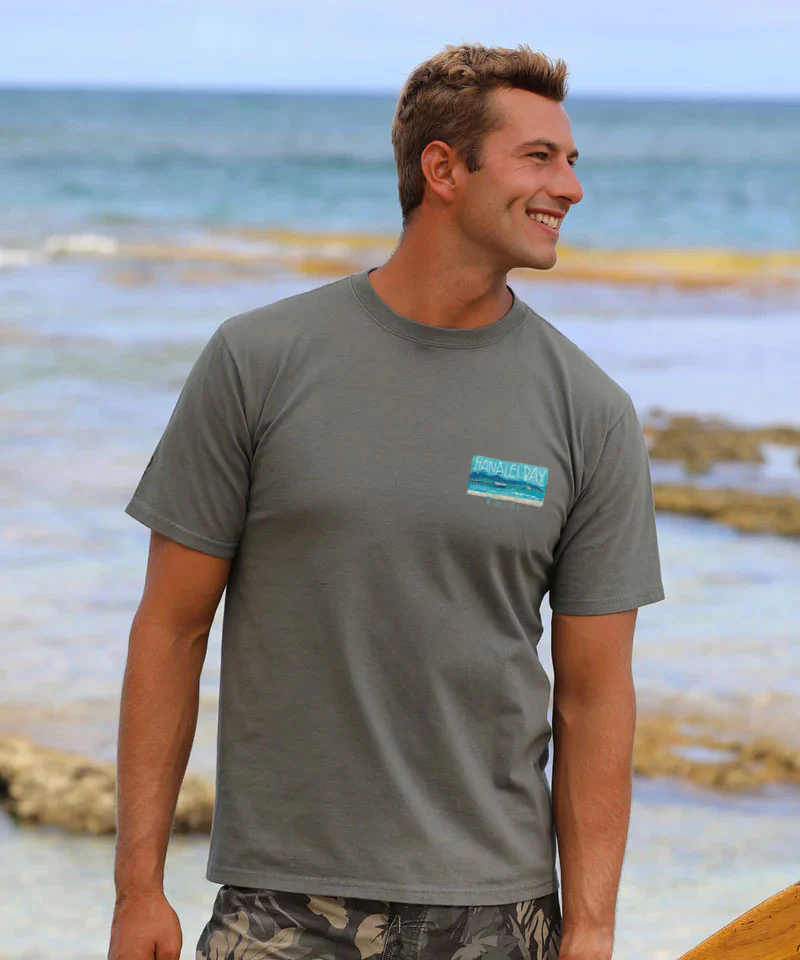 Painted Hanalei Bay - Crater Dyed® Short Sleeve Crewneck T-Shirt - Image 3