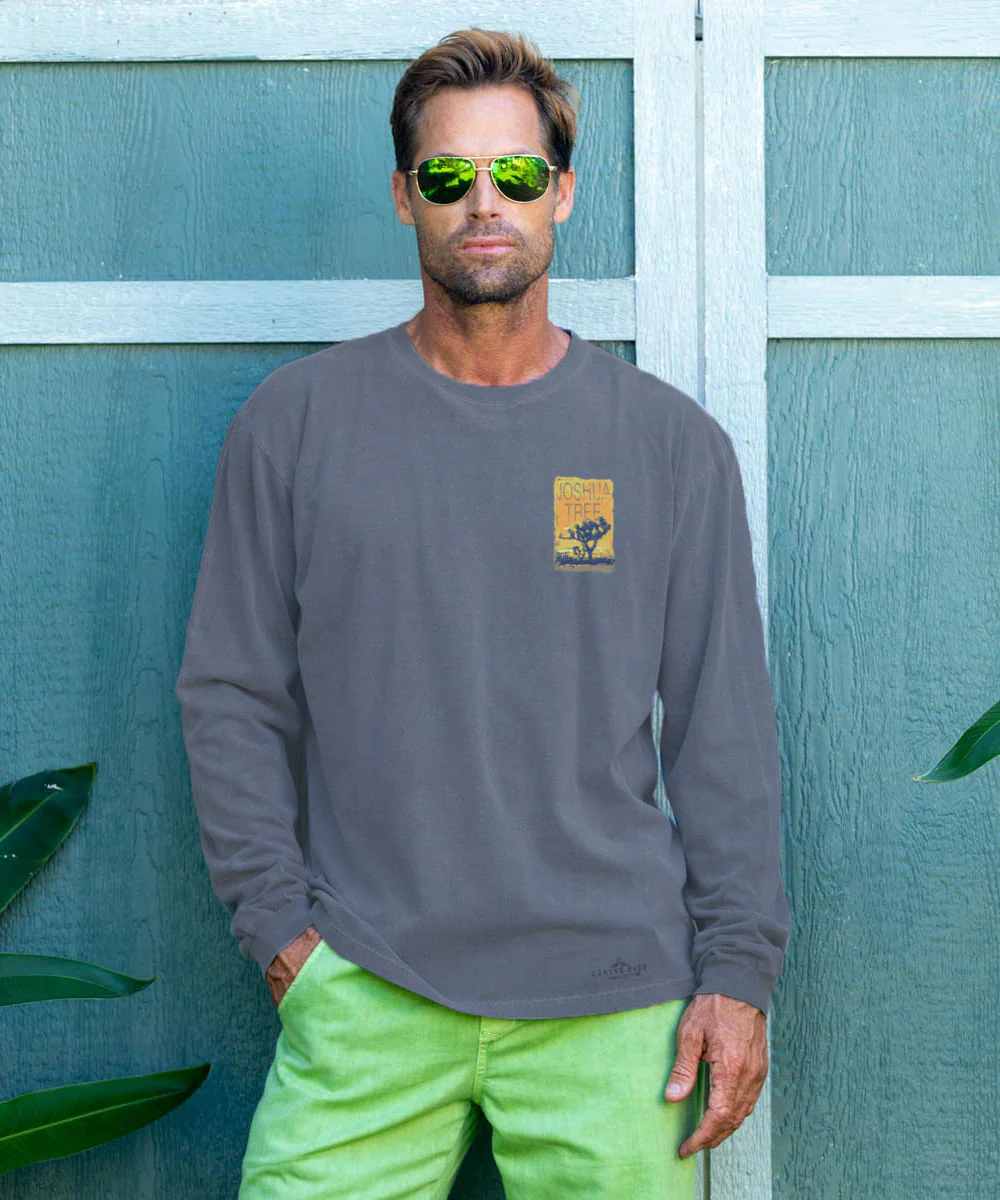 Painted Joshua - Crater Dyed® Long Sleeve Crewneck T-Shirt - Image 3