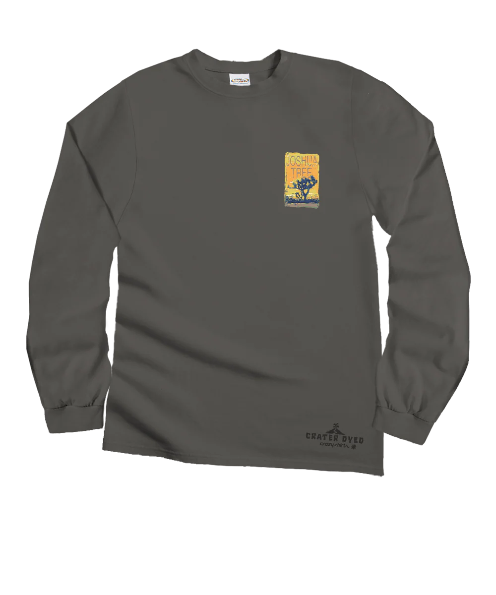 Painted Joshua - Crater Dyed® Long Sleeve Crewneck T-Shirt - Image 4