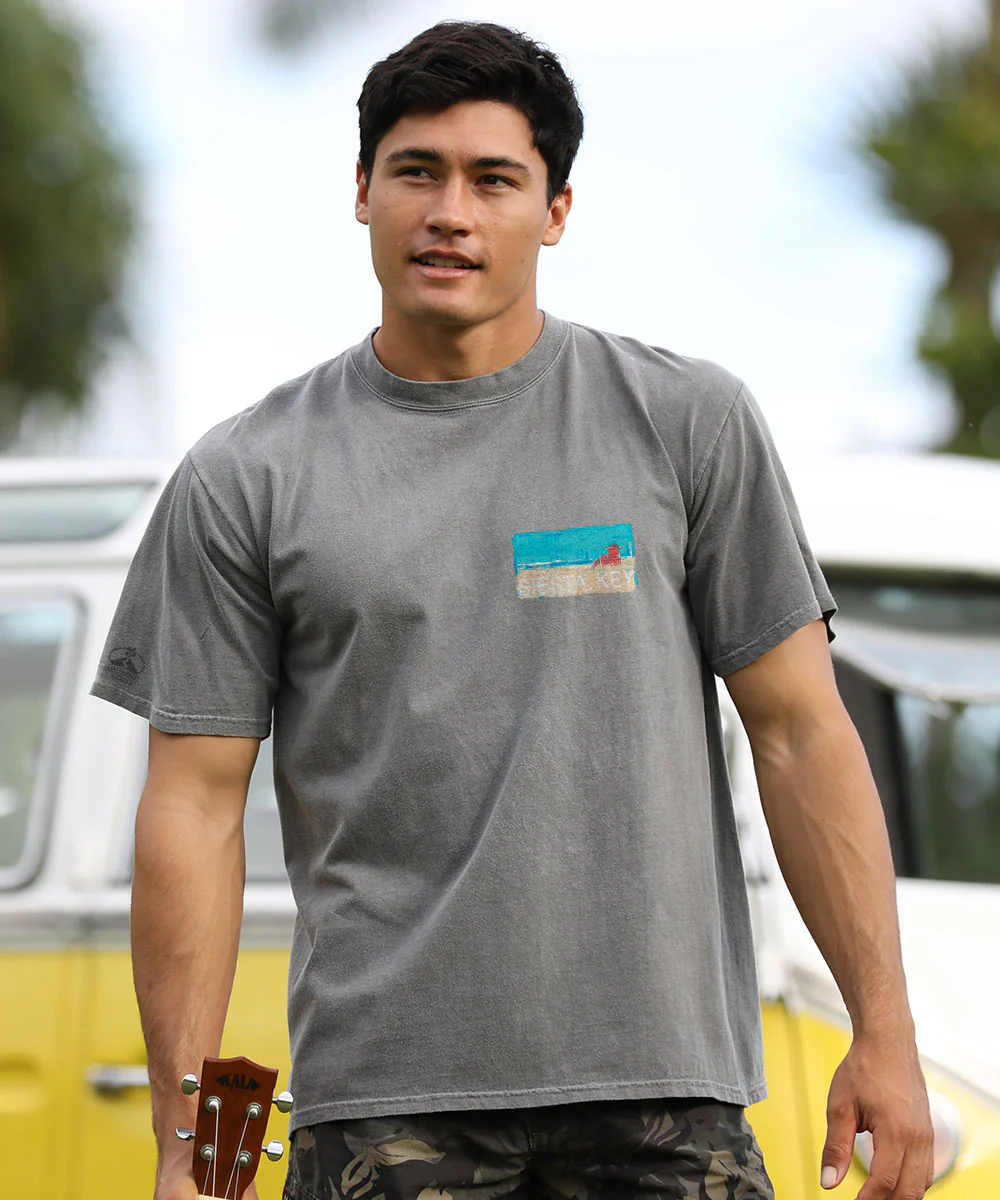 Painted Siesta Key - Crater Dyed® Short Sleeve Crewneck T-Shirt - Image 3