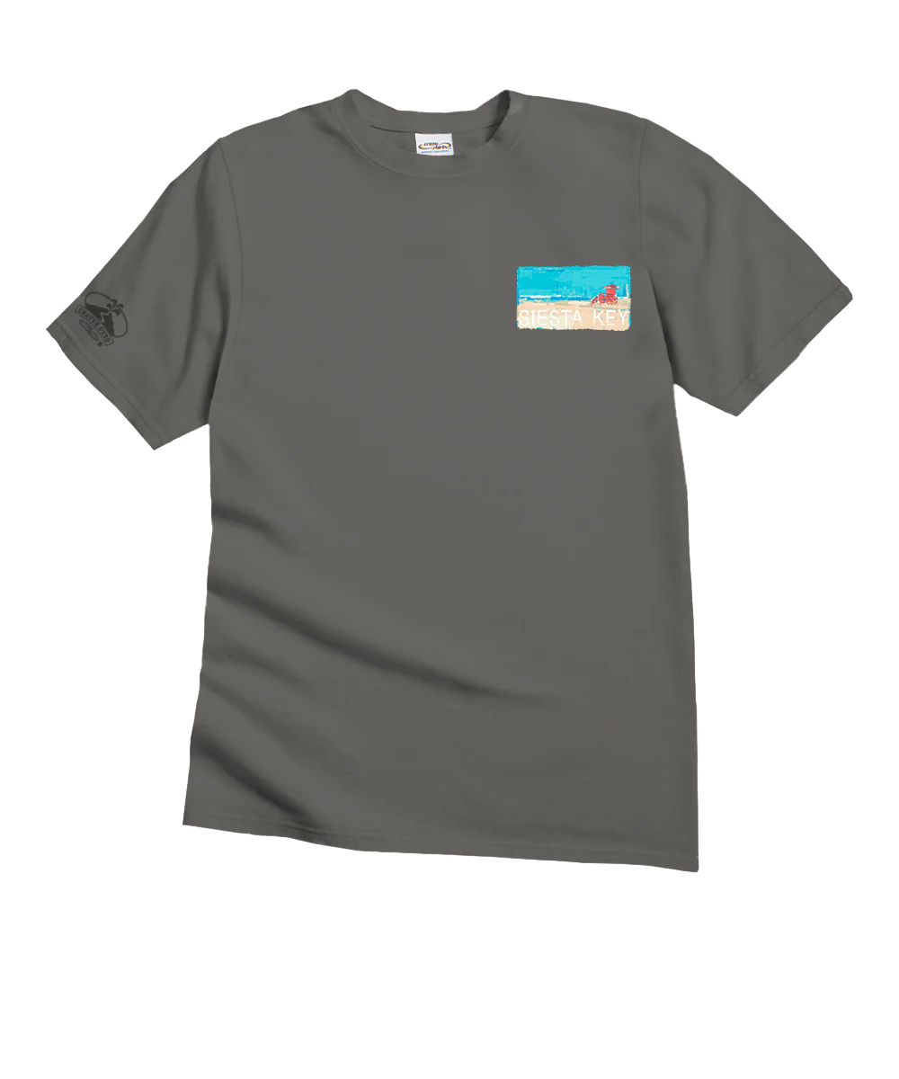 Painted Siesta Key - Crater Dyed® Short Sleeve Crewneck T-Shirt - Image 4