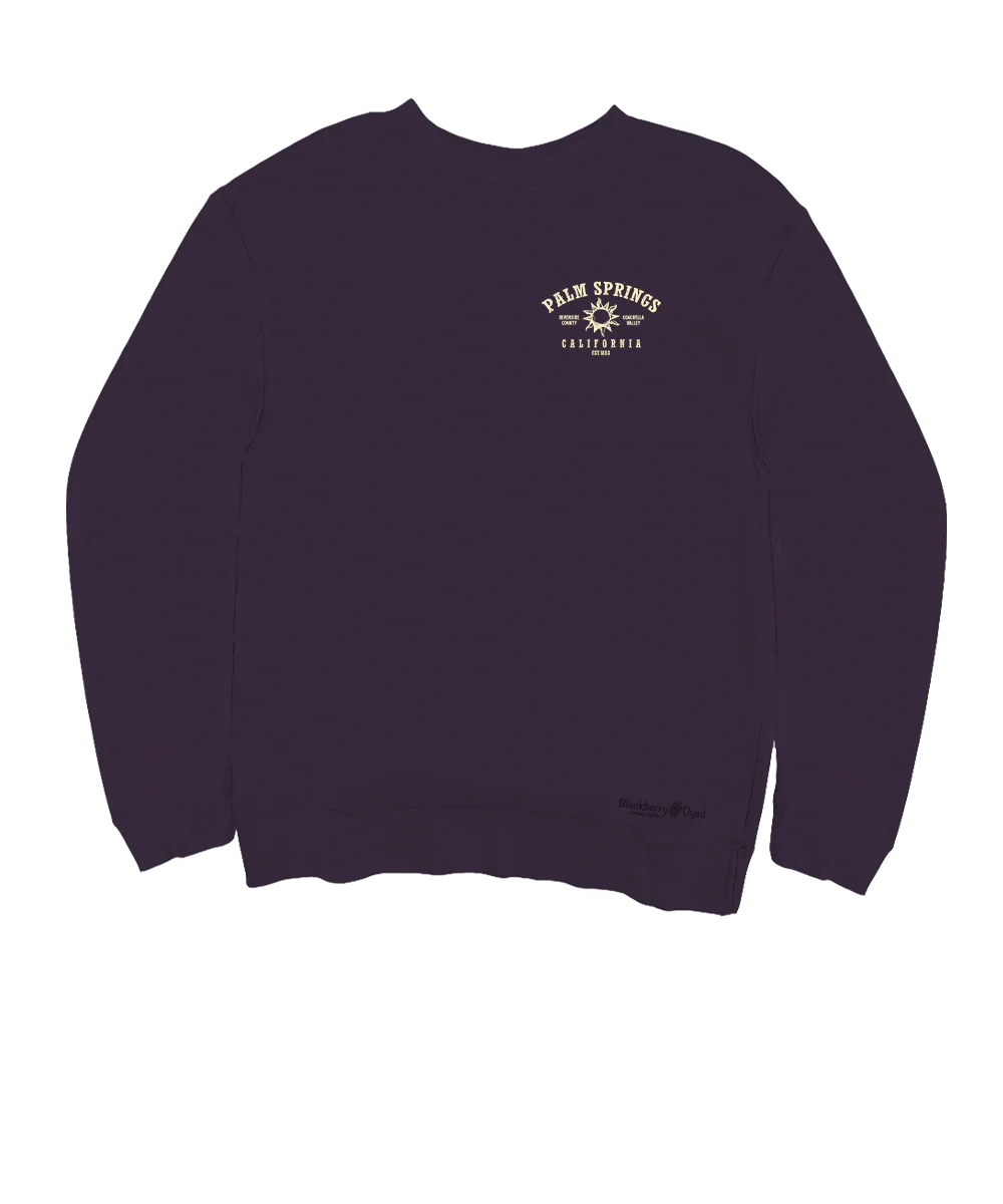 Pangea - Blackberry Dyed Long Sleeve Sweatshirt - Image 4