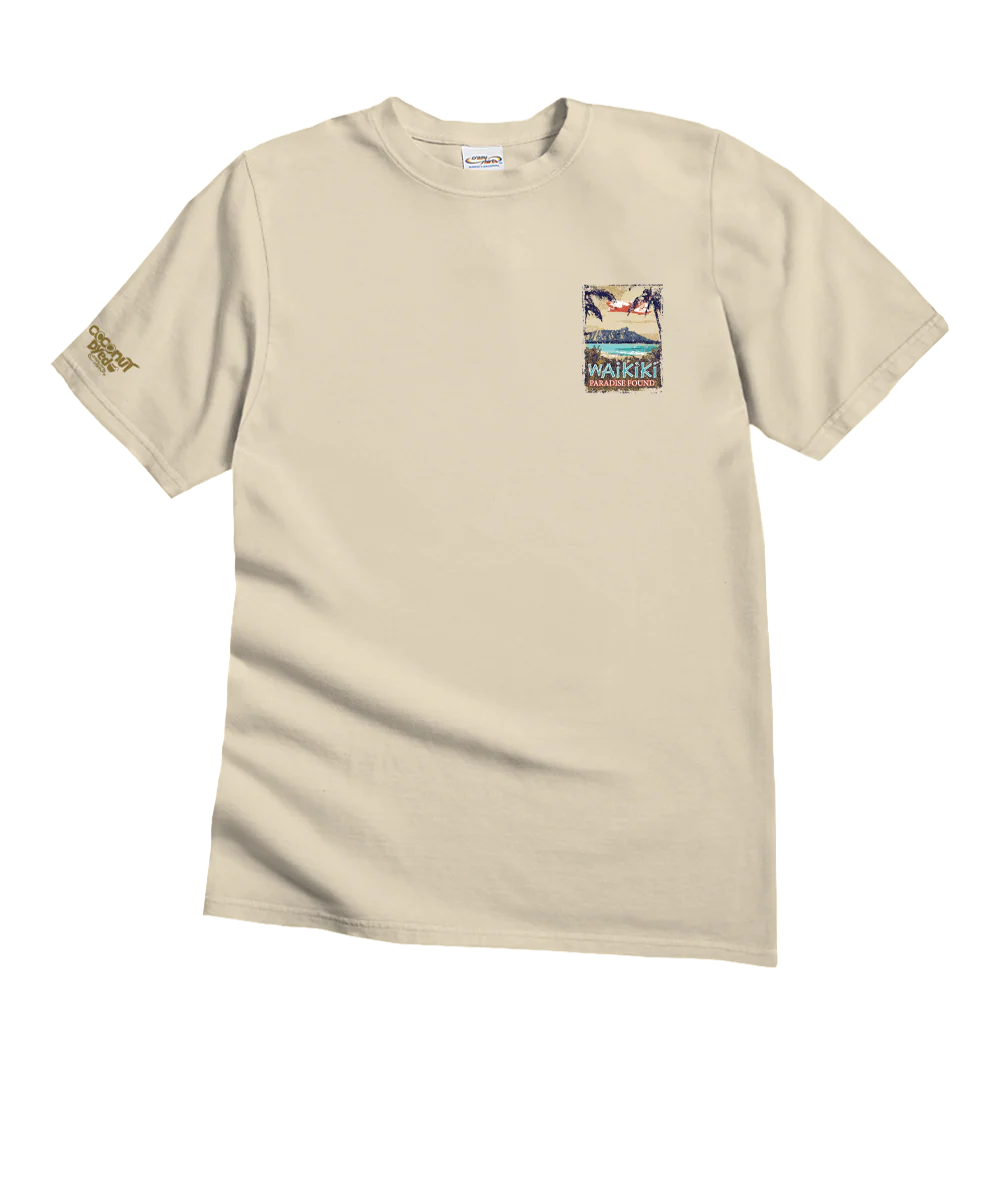 Paradise Found - Coconut Dyed Short Sleeve Crewneck T-Shirt - Image 4