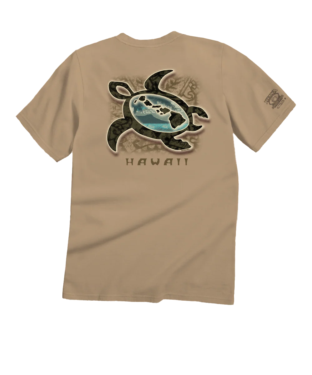 Paradise Honu - Kona Coffee Dyed Short Sleeve Crewneck T-Shirt