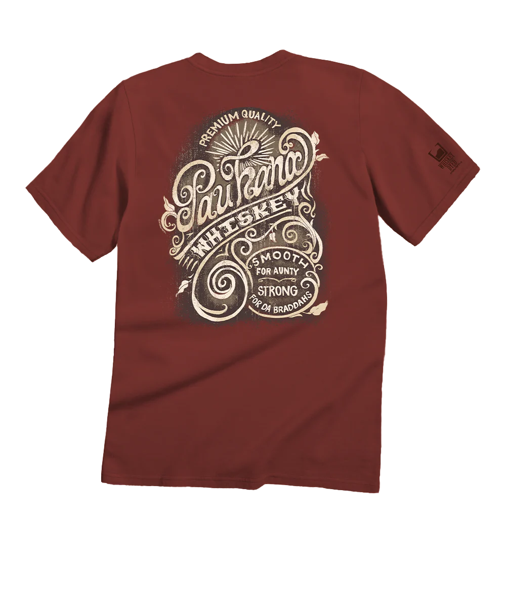 Pau Hana Whiskey - Whiskey Dyed Short Sleeve Crewneck T-Shirt