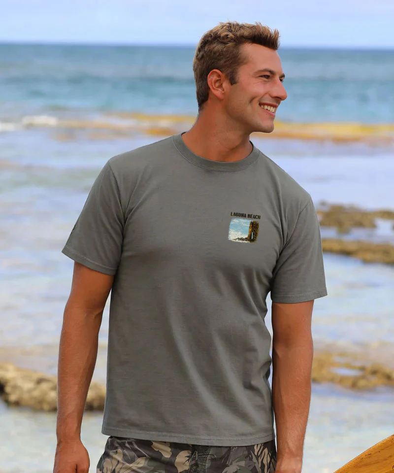 Pirates Tower - Crater Dyed® Short Sleeve Crewneck T-Shirt - Image 3