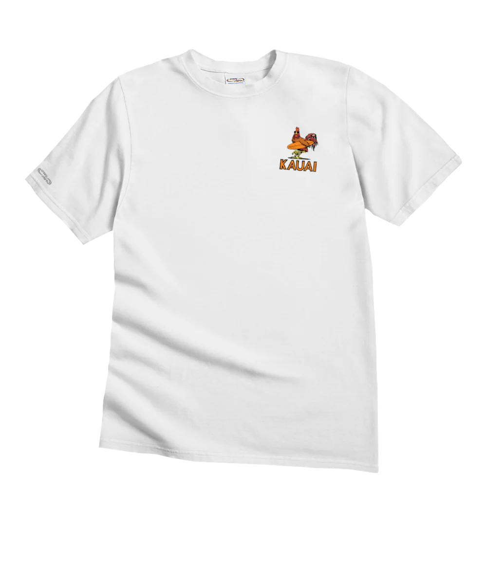 Poultry Patrol - White Short Sleeve Crewneck T-Shirt - Image 4