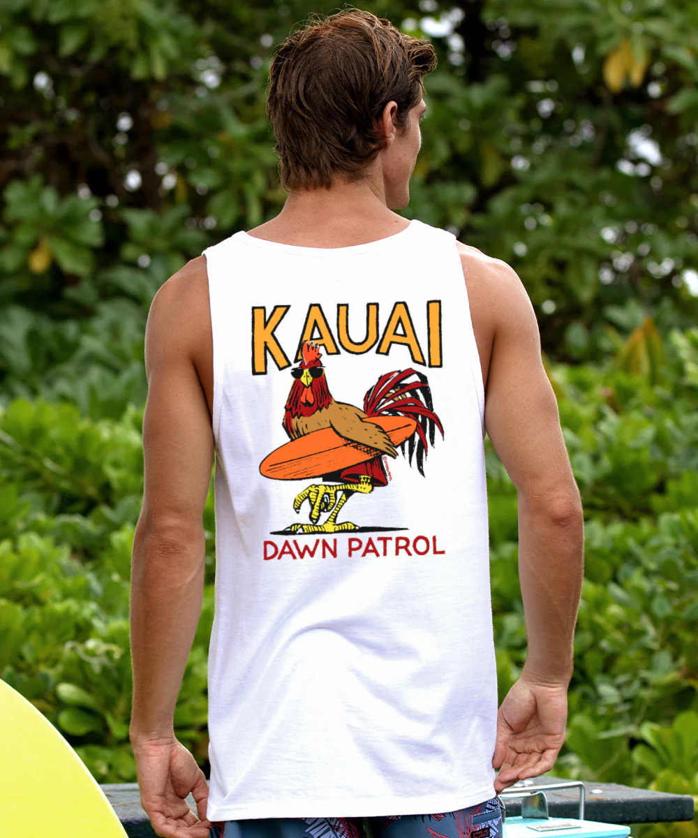 Poultry Patrol - White Sleeveless Tank Top - Image 2