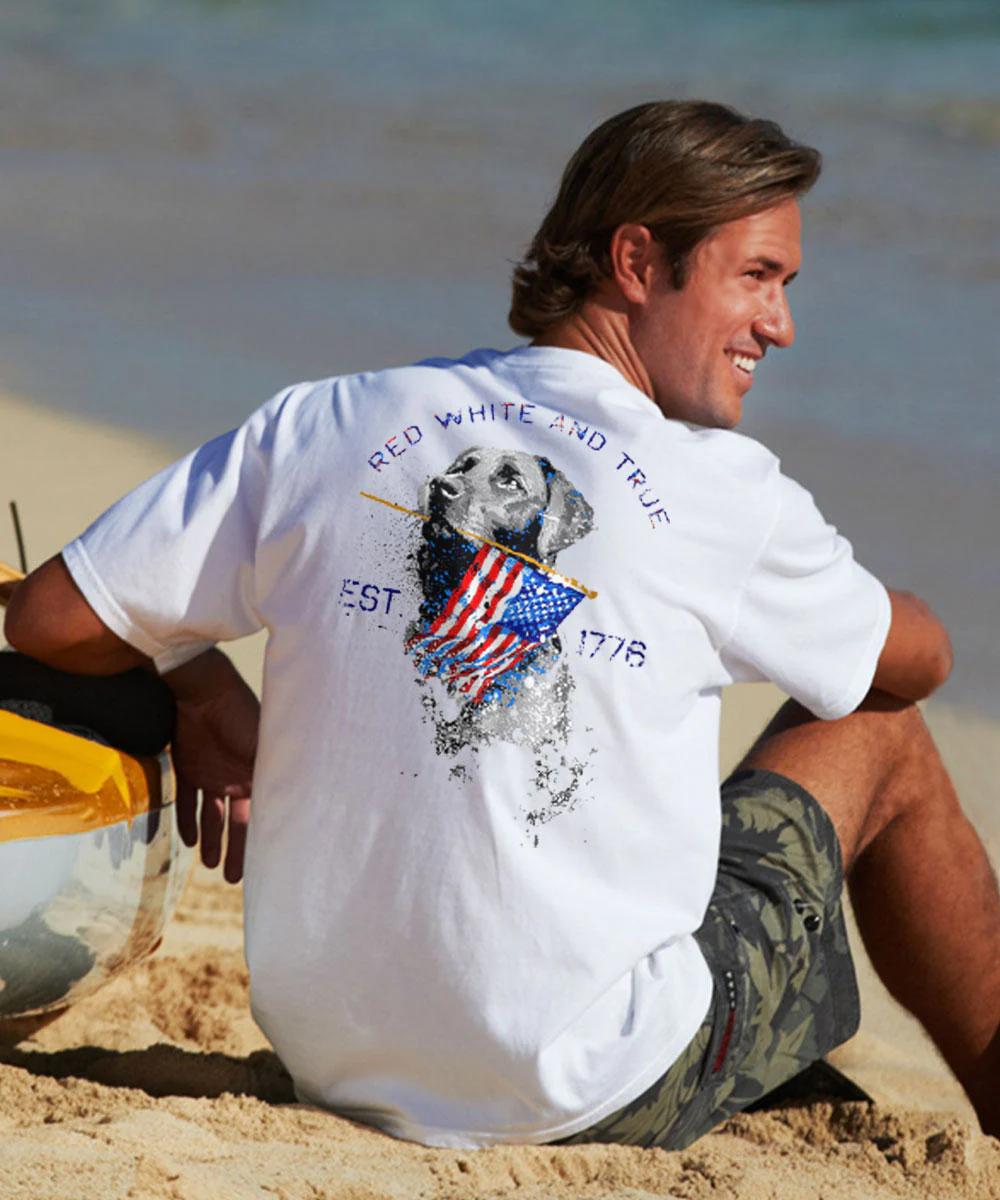 Red White And True - White Short Sleeve Crewneck T-Shirt - Image 2