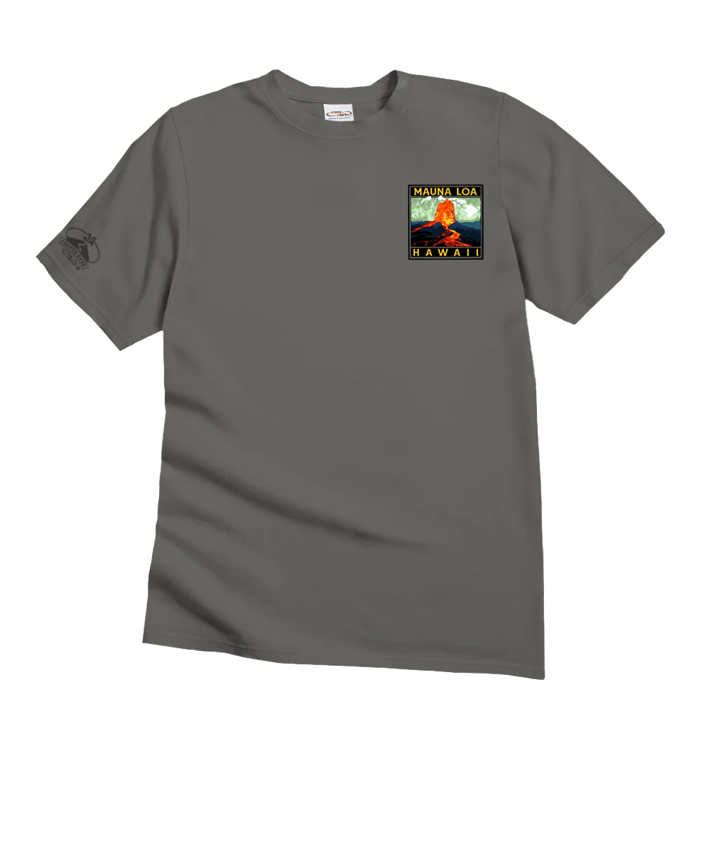 Retro Mauna Loa - Crater Dyed® Short Sleeve Crewneck T-Shirt - Image 4