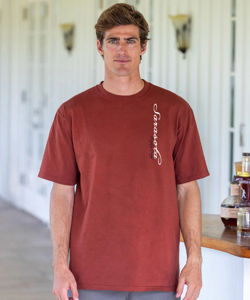 Ringling Sarasota - Whiskey Dyed Short Sleeve Crewneck T-Shirt - Image 3