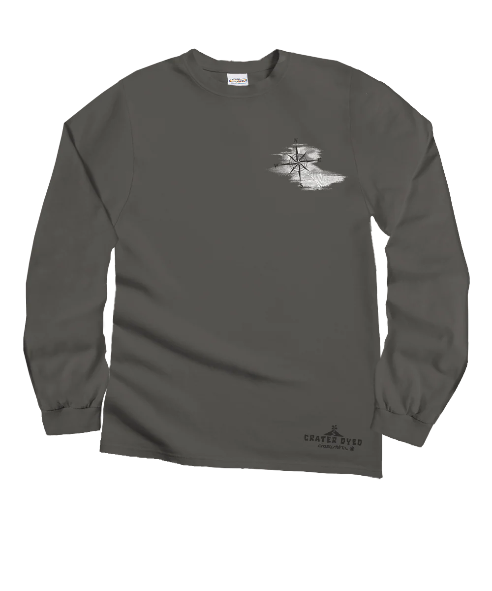 Sail Away - Crater Dyed® Long Sleeve Crewneck T-Shirt - Image 4