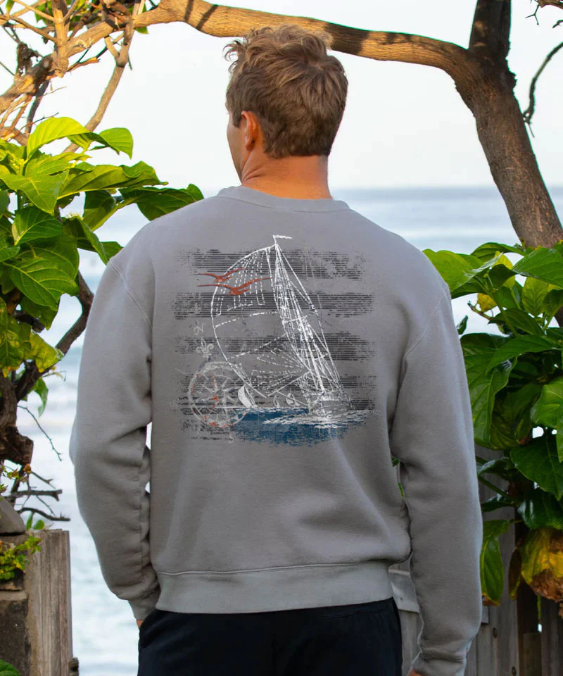 Sailing - Crater Dyed® Long Sleeve Sweatshirt - Image 2