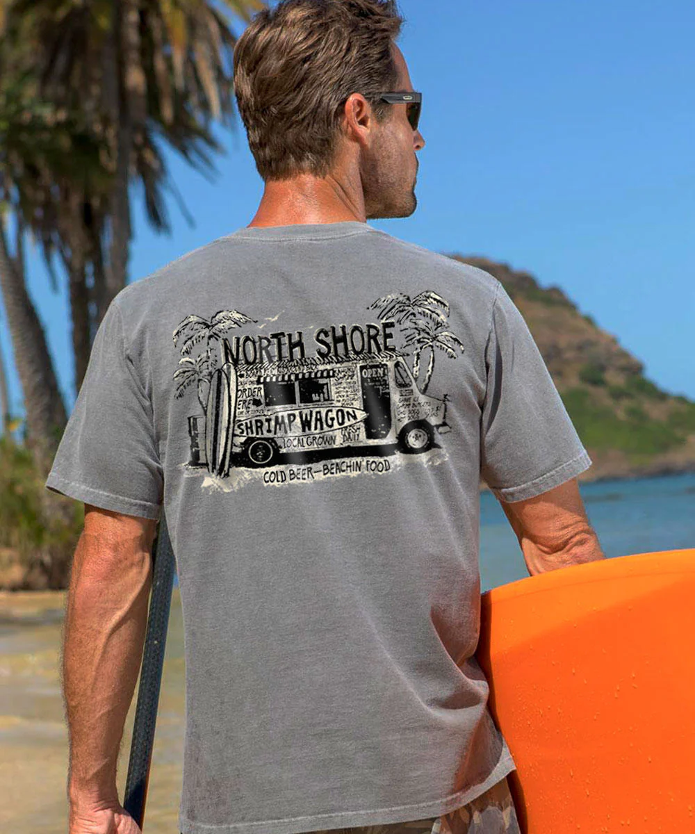 Shrimp Wagon - Crater Dyed® Short Sleeve Crewneck T-Shirt - Image 2