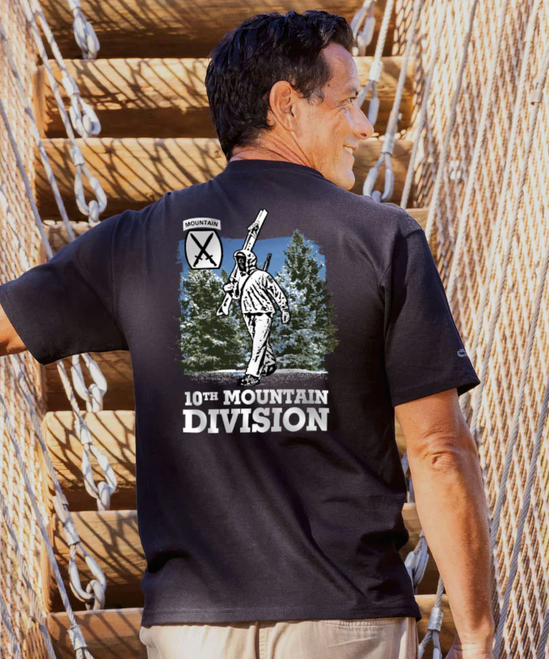 Ski Trooper - Black Short Sleeve Crewneck T-Shirt - Image 2
