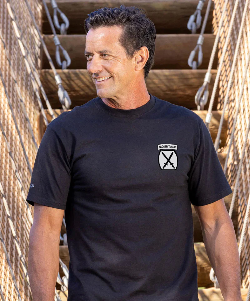 Ski Trooper - Black Short Sleeve Crewneck T-Shirt - Image 3