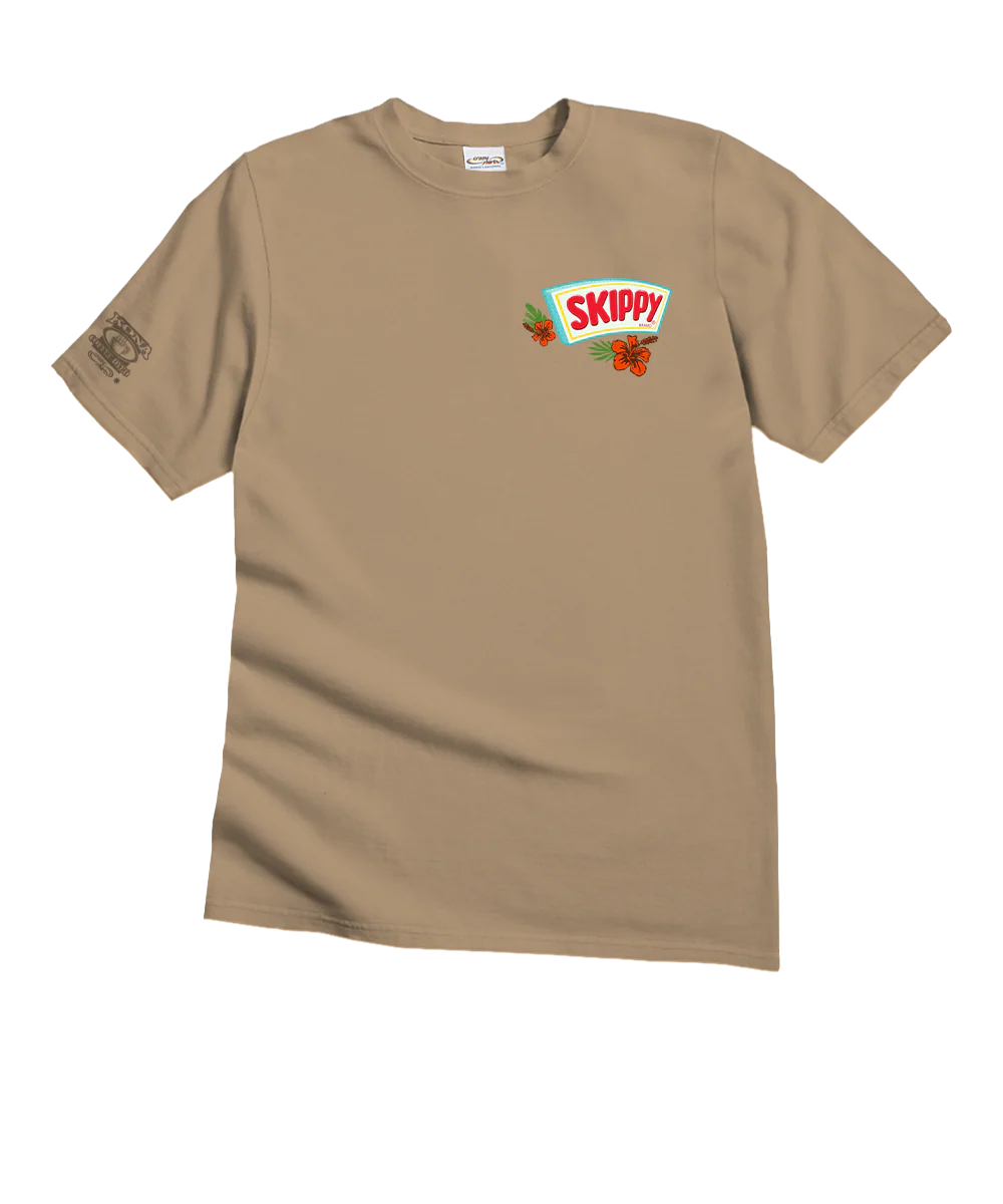 Skippy® Brand Spread The Aloha - Kona Coffee Dyed Short Sleeve Crewneck T-Shirt - Image 4