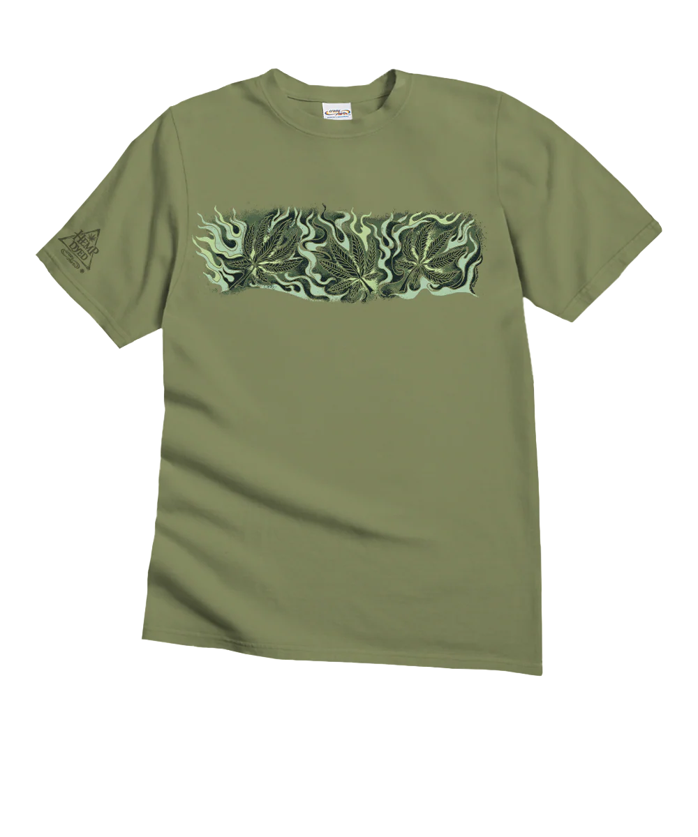 Smokey Banded - Hemp Dyed Short Sleeve Crewneck T-Shirt