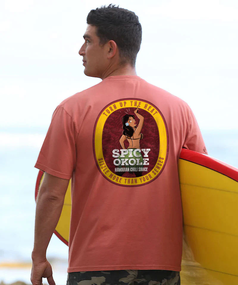 Spicy Okole - Chile Dyed Short Sleeve Crewneck T-Shirt - Image 2