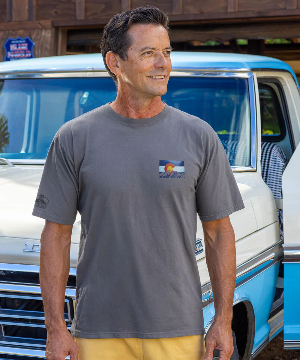State Flag - Crater Dyed® Short Sleeve Crewneck T-Shirt - Image 3