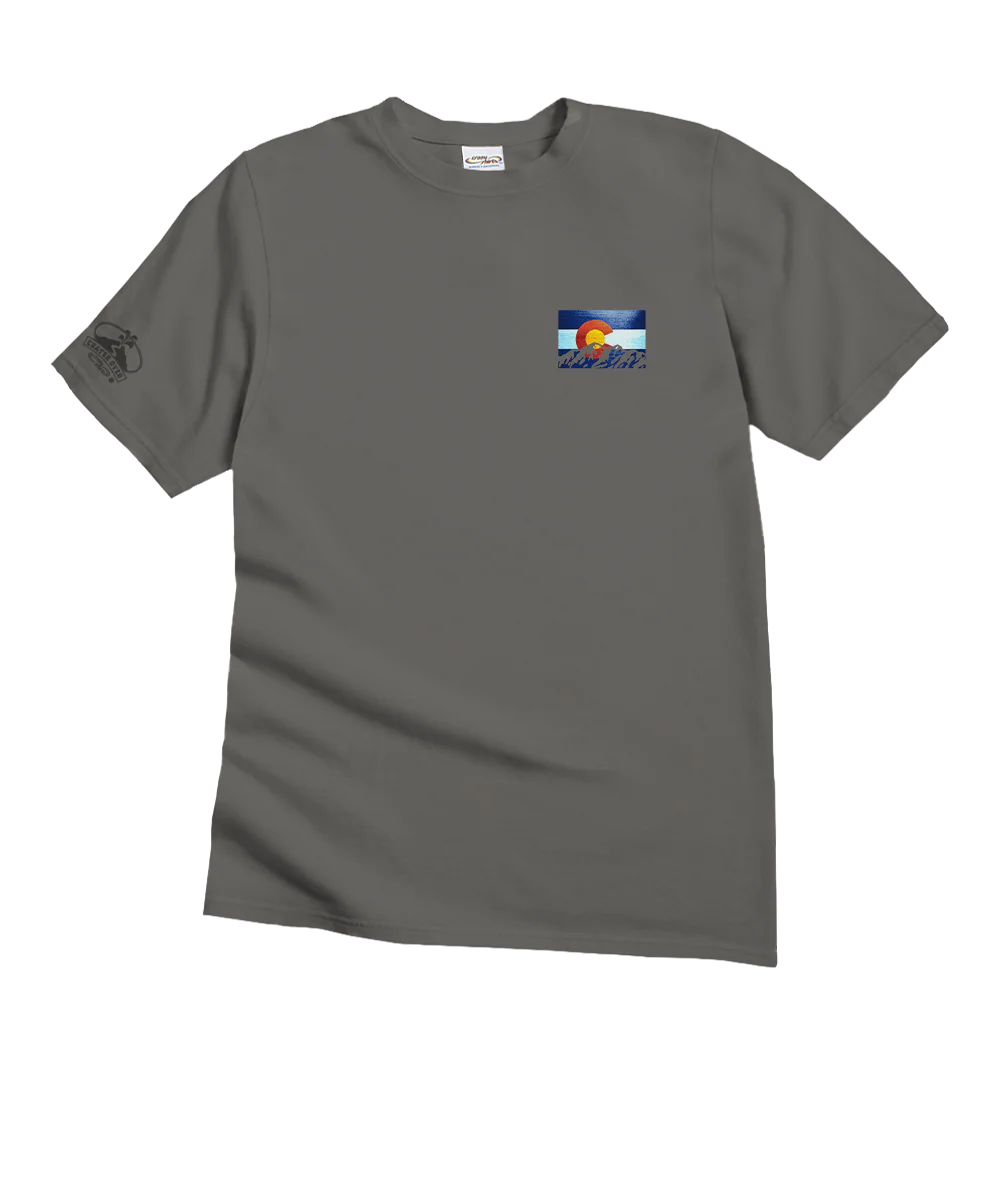 State Flag - Crater Dyed® Short Sleeve Crewneck T-Shirt - Image 4