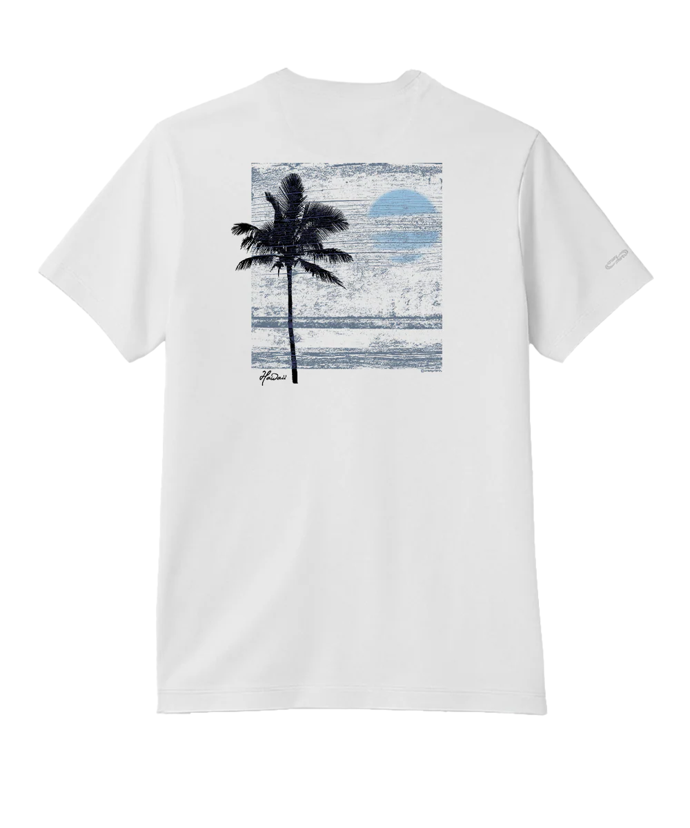 Sun Wash - White Short Sleeve Pima T-Shirt
