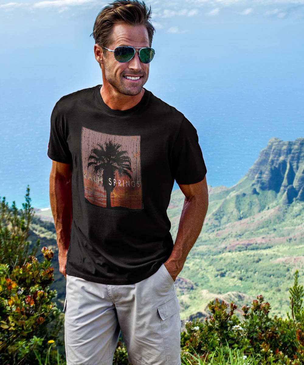Tree Of Life - Jet Black Short Sleeve Pima T-Shirt - Image 2