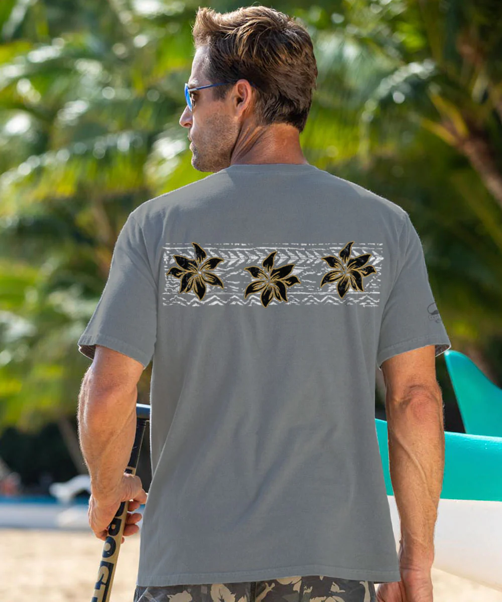Tribal Aina Band - Crater Dyed® Short Sleeve Crewneck T-Shirt - Image 3