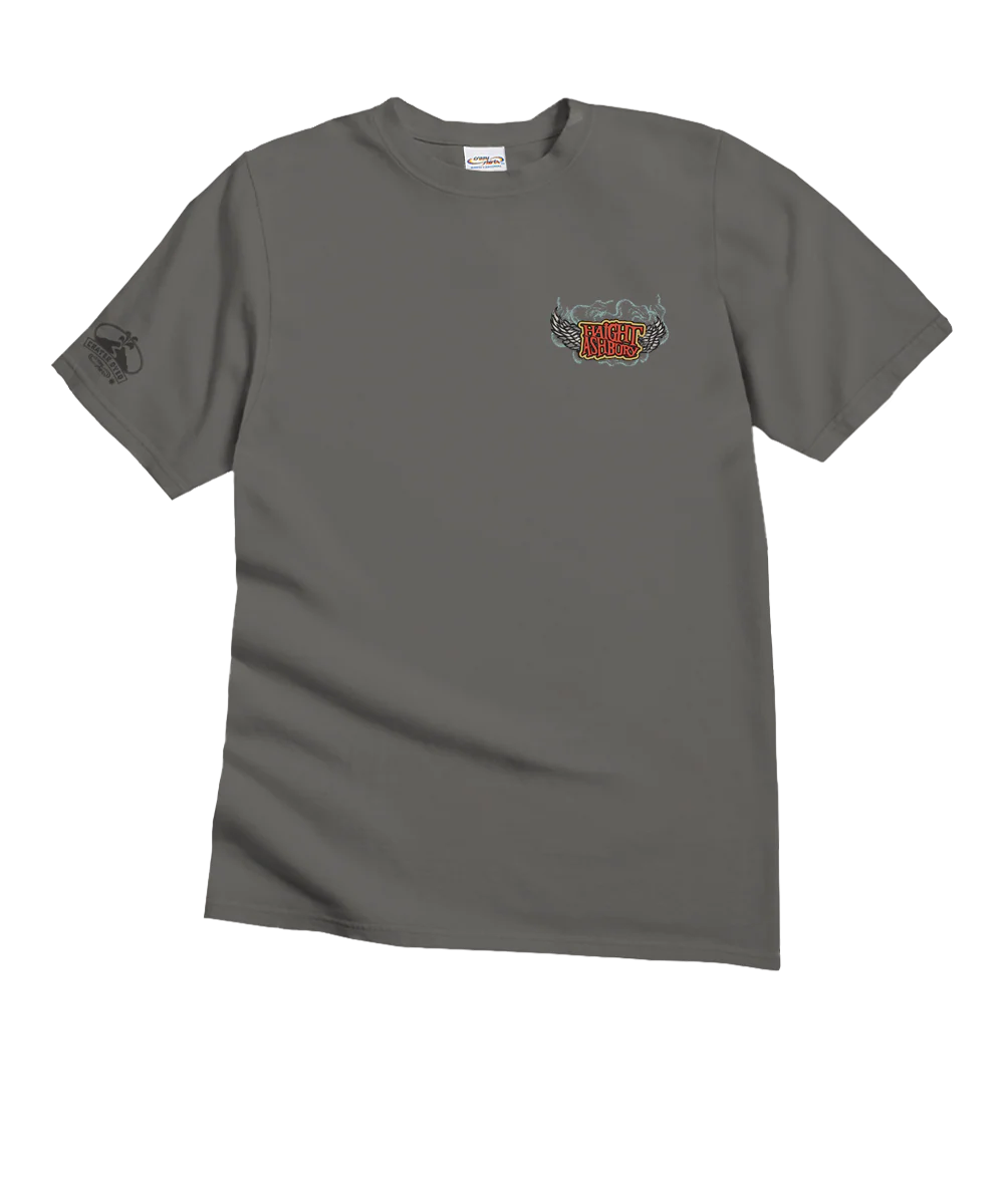 Trip To Haight Ashbury - Crater Dyed® Short Sleeve Crewneck T-Shirt - Image 4