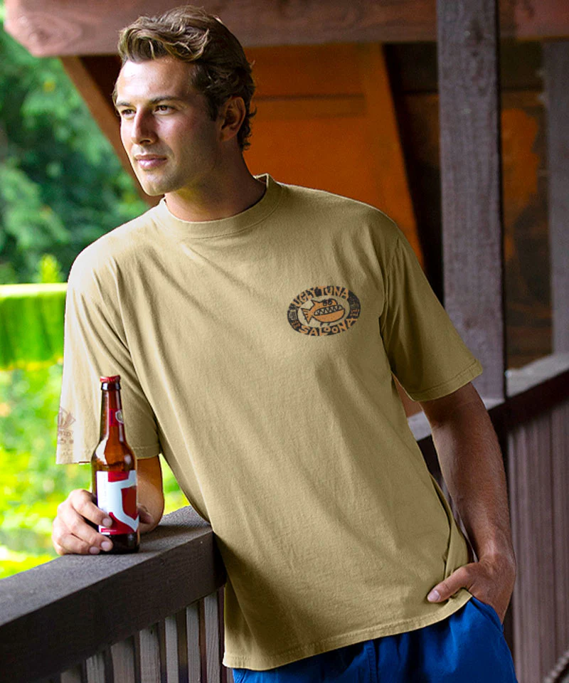 Ugly Tuna Saloona - Beer Dyed Short Sleeve Crewneck T-Shirt - Image 3