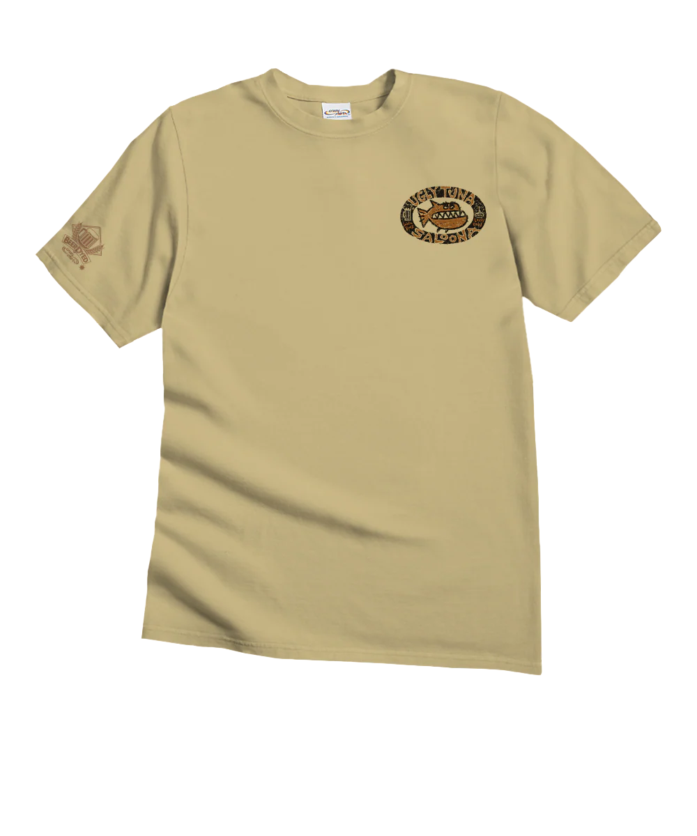 Ugly Tuna Saloona - Beer Dyed Short Sleeve Crewneck T-Shirt - Image 4