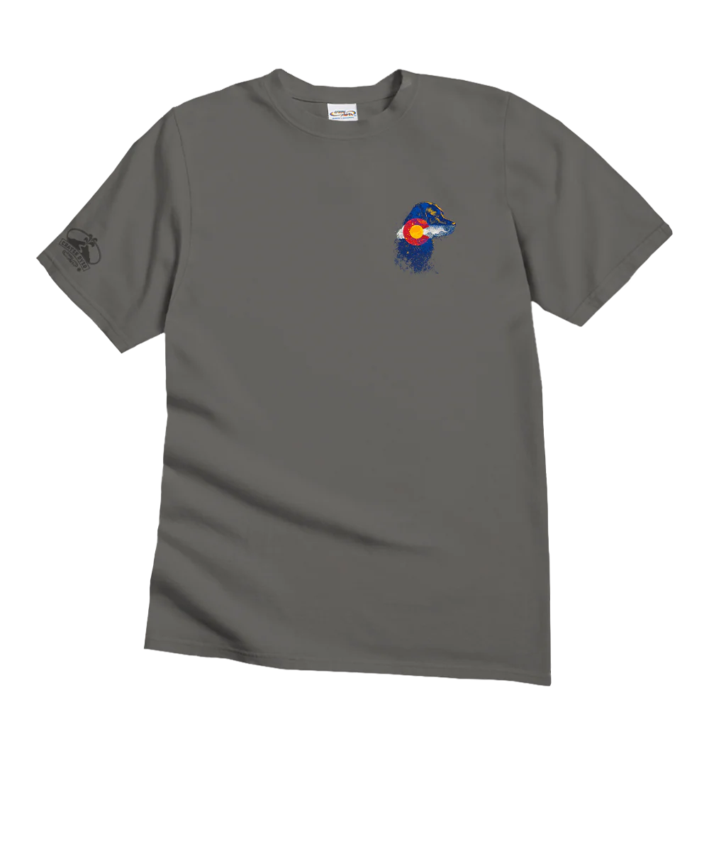 Vail Lab Flag - Crater Dyed® Short Sleeve Crewneck T-Shirt - Image 4