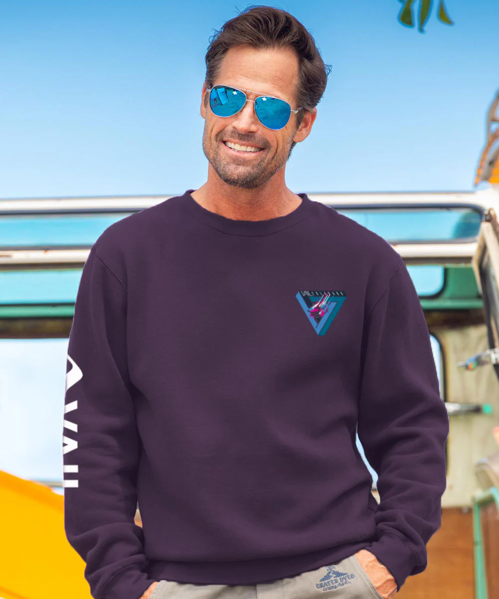 Vail Resort Vail Triangle - Blackberry Dyed Long Sleeve Sweatshirt - Image 3