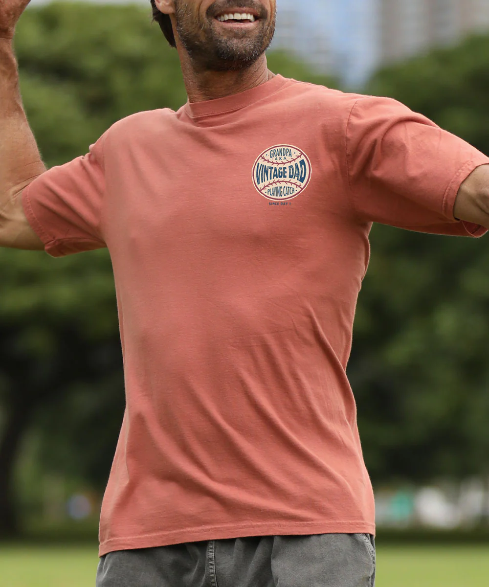 Vintage Dad - Chile Dyed Short Sleeve Crewneck T-Shirt - Image 3