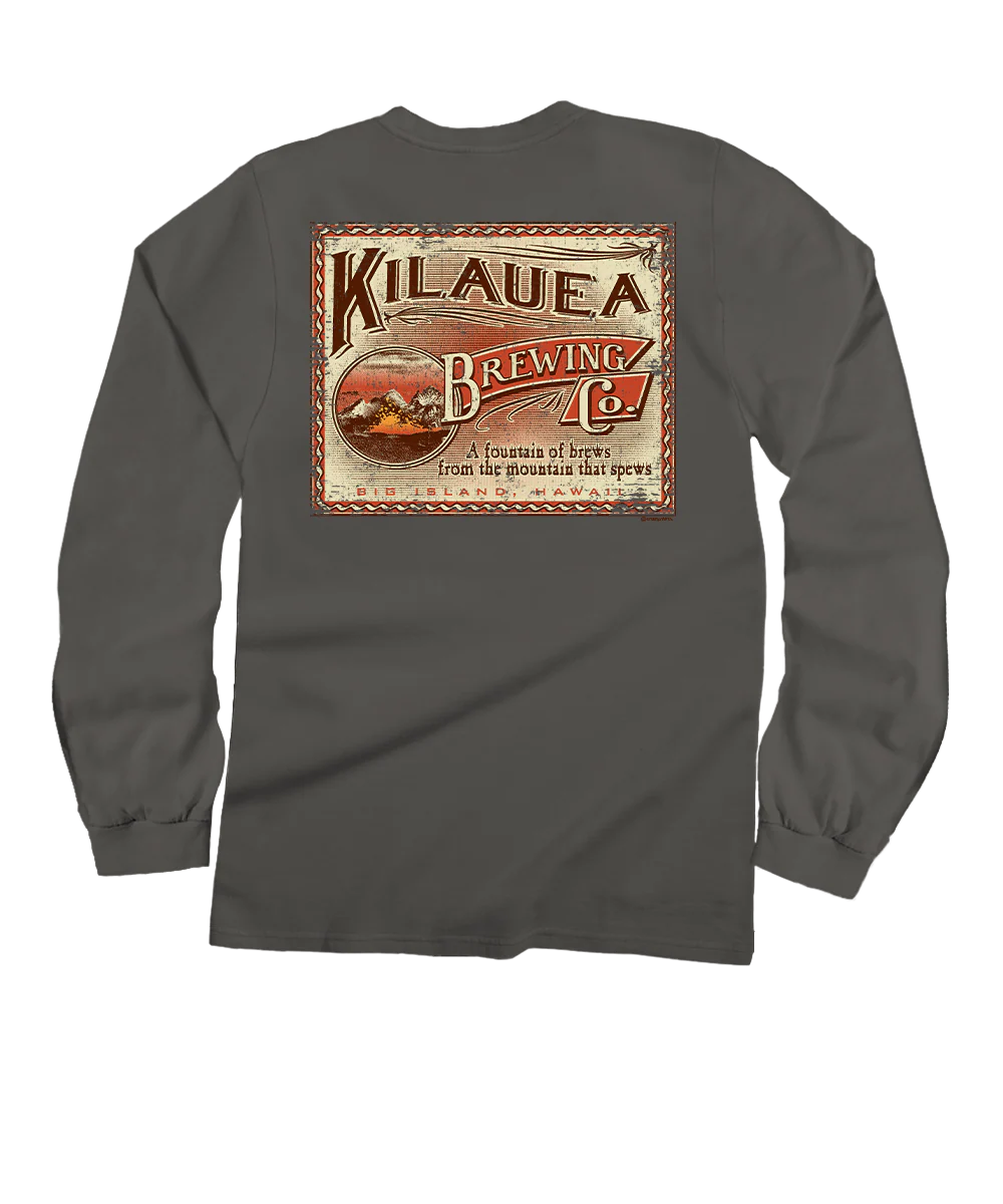 Volcano Brew - Crater Dyed® Long Sleeve Crewneck T-Shirt