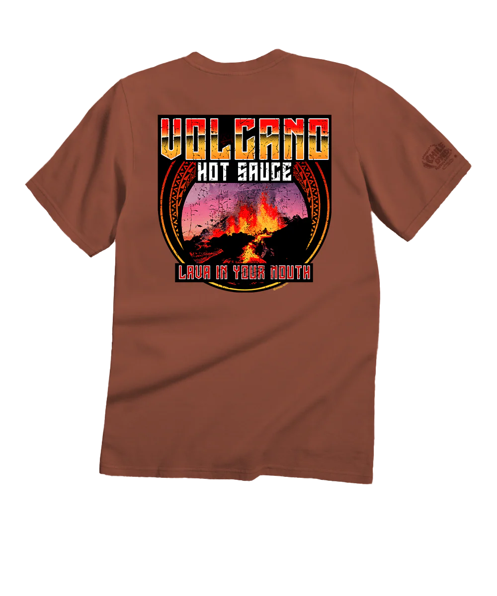 Volcano Hot Sauce - Chile Dyed Short Sleeve Crewneck T-Shirt