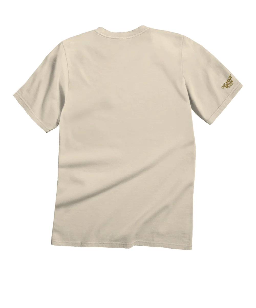 Volkswagen Karmann Ghia Palm - Coconut Dyed Short Sleeve Crewneck T-Shirt - Image 4