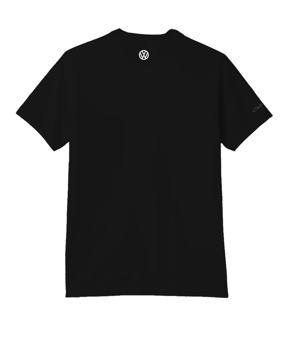 Volkswagen Tropical Ride - Jet Black Short Sleeve Pima T-Shirt - Image 4
