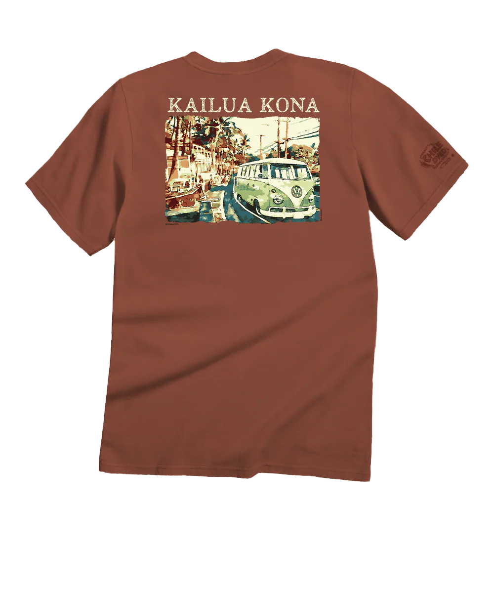 Volkswagen Van Kailua Kona - Chile Dyed Short Sleeve Crewneck T-Shirt
