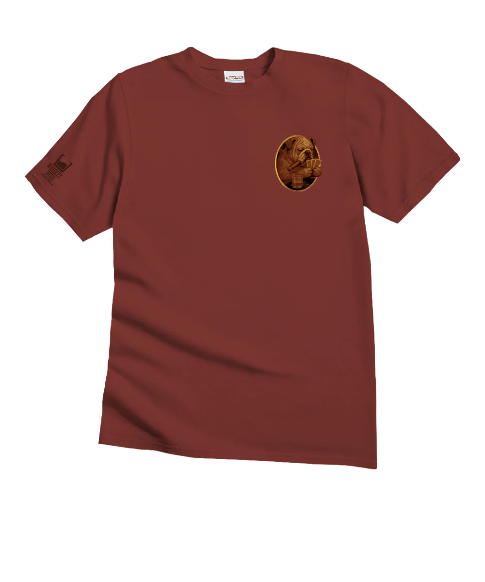 Whiskey And Whiskers - Whiskey Dyed Short Sleeve Crewneck T-Shirt - Image 4