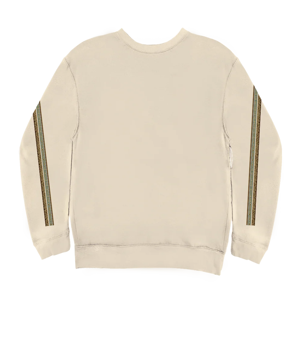 Woody Wagon Band - Coconut Dyed Long Sleeve Sweatshirt - Image 4