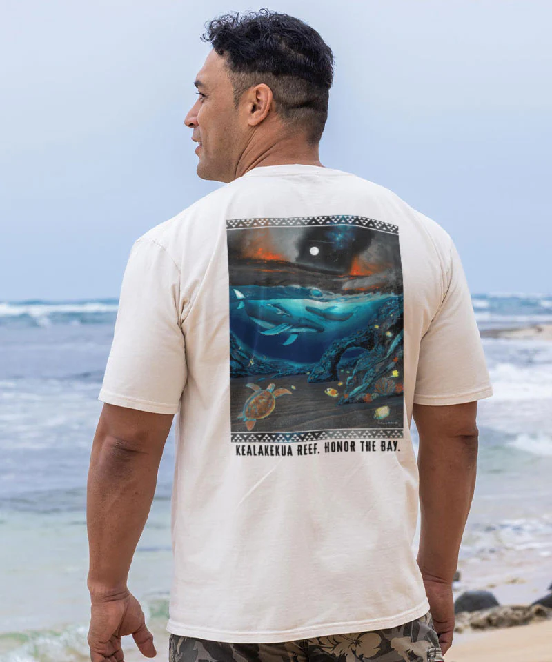 Wyland® Kealakekua Bay Reef - Sea Salt Dyed Short Sleeve Crewneck T-Shirt - Image 2